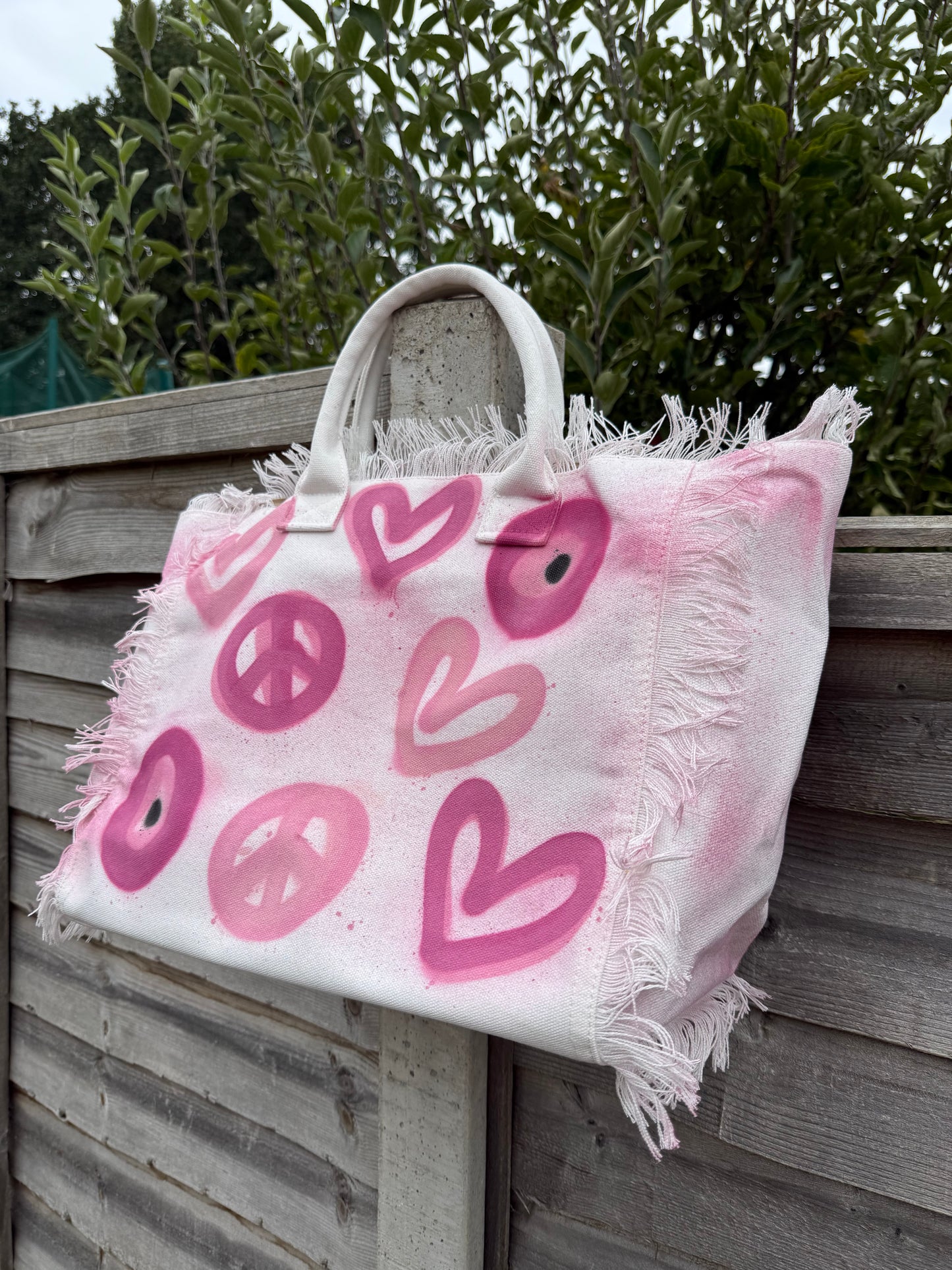 Pink evil eye beach bag💕