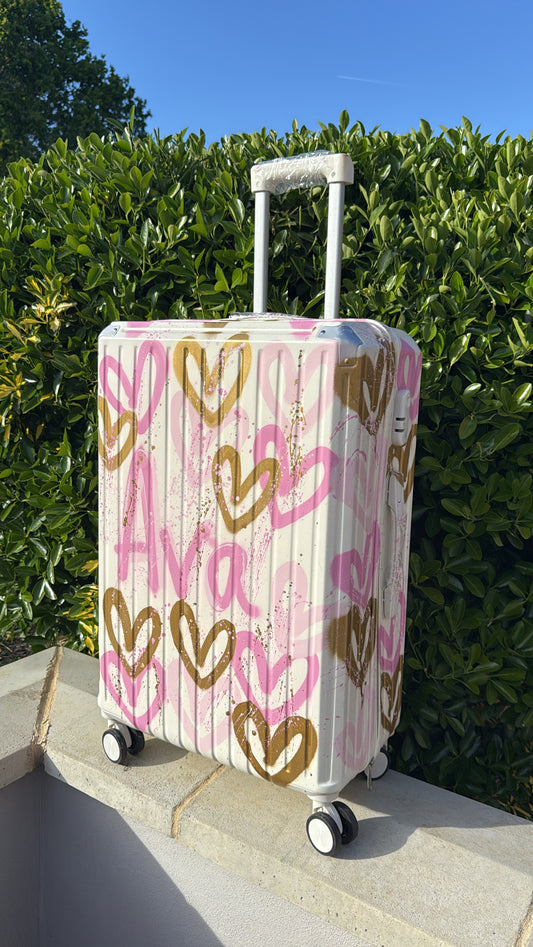 Pink&gold suitcase💕☁️