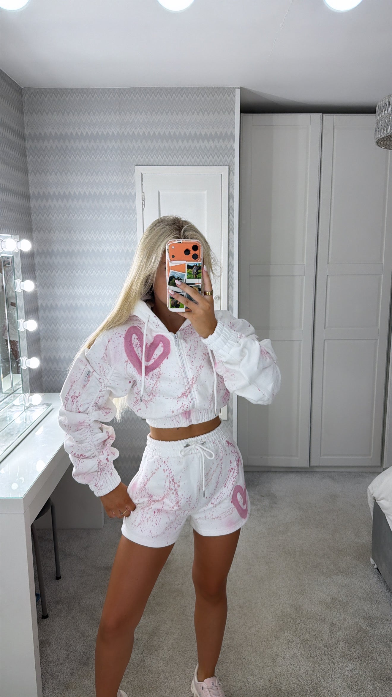 Pink heart short set💗✌🏼👸🏼