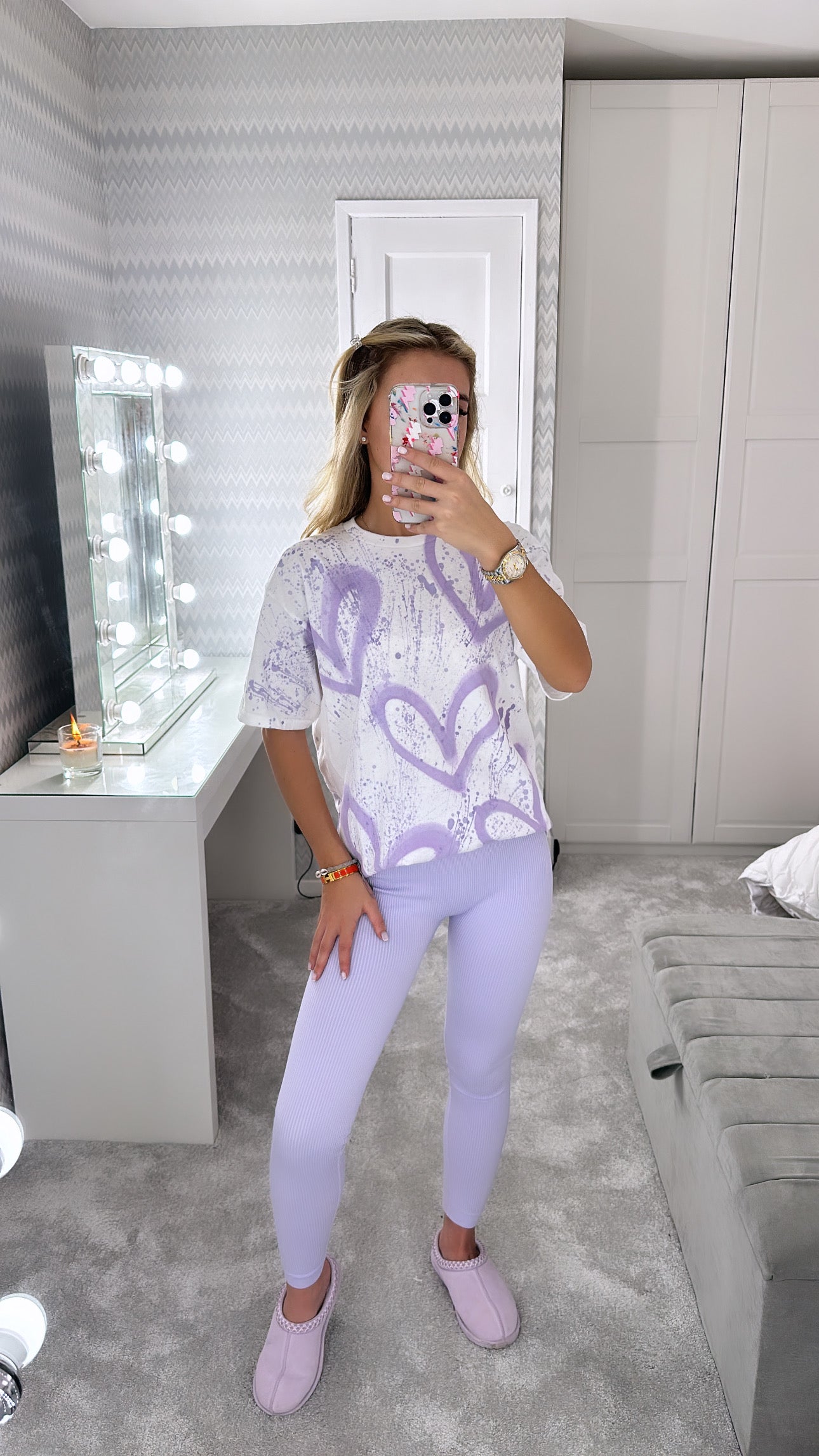 Purple heart leggings☮️💜