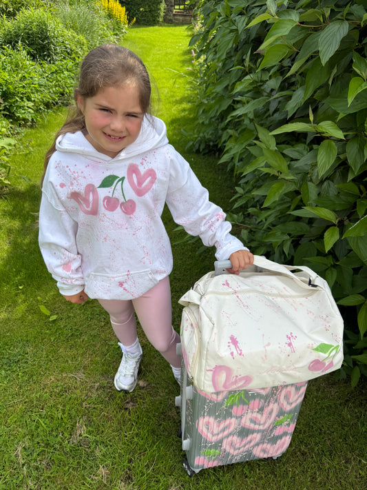Kids cherry hoodie 🩷🌴🍒