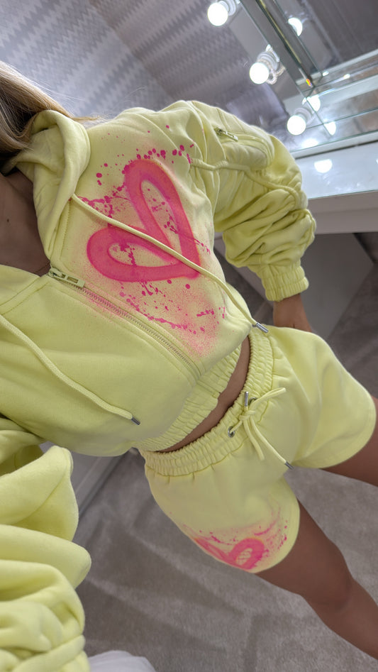 XS yellow short set✨