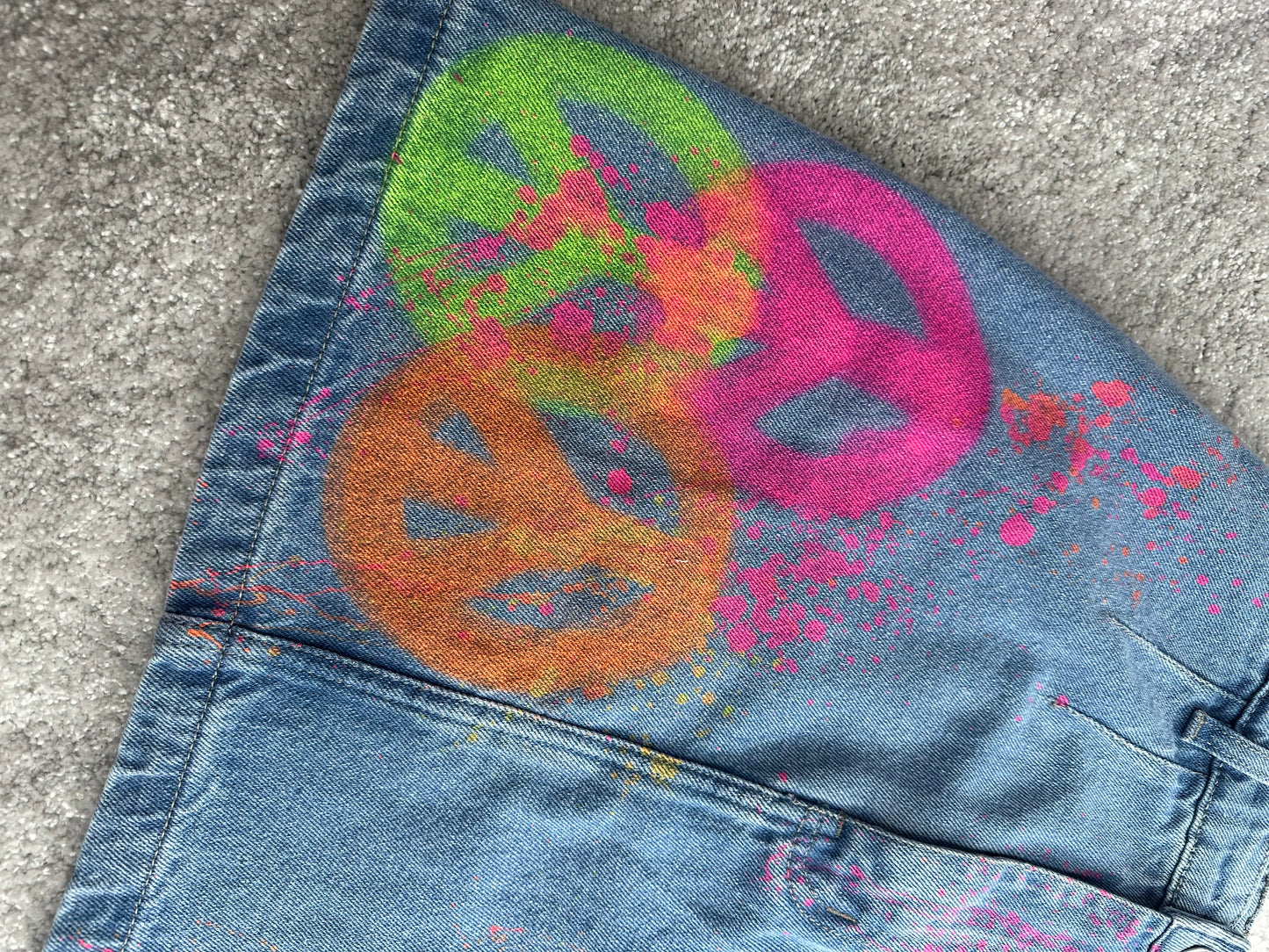 Neon Peace Skirt☮️