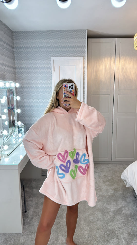 Pastel blanket hoodie🩵💜💚🩷