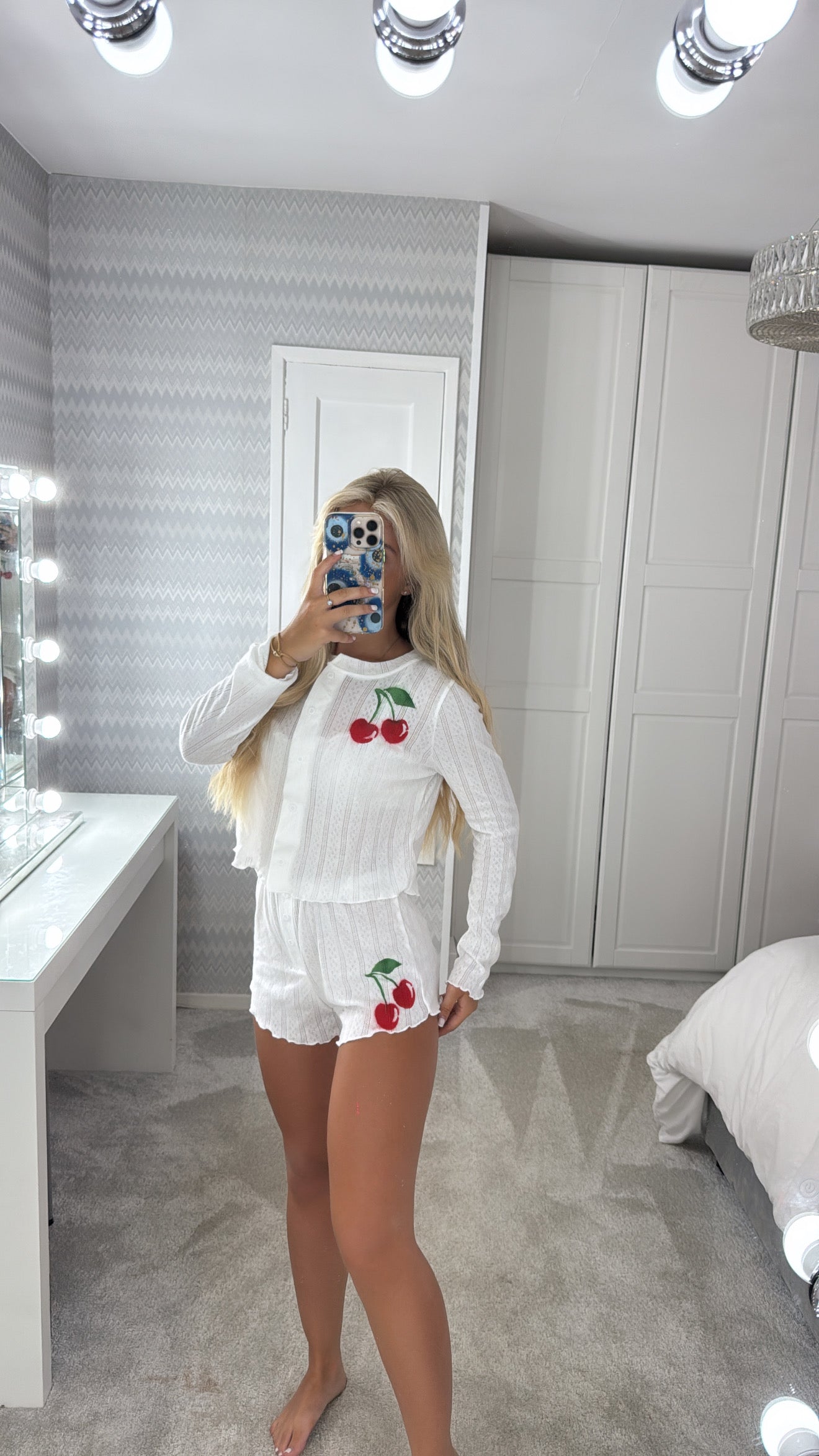 3 piece cherry pyjama set🍒