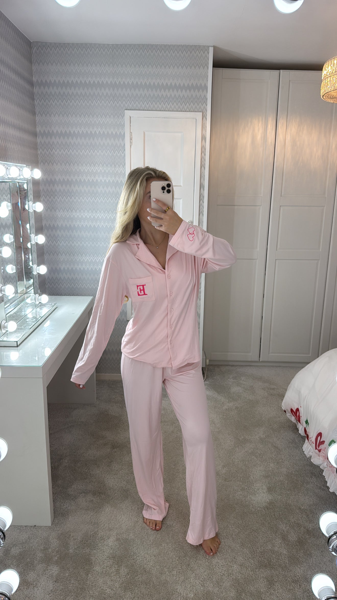 Hot pink initial pyjamas 💕