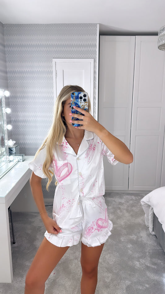 Baby pink heart pyjamas🩷