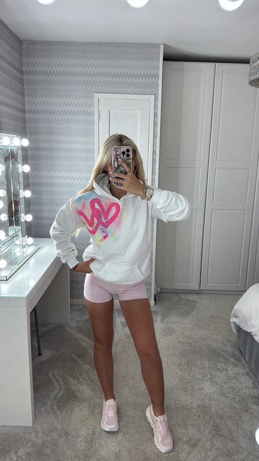 Rainbow heart hoodie 🩷✌🏼