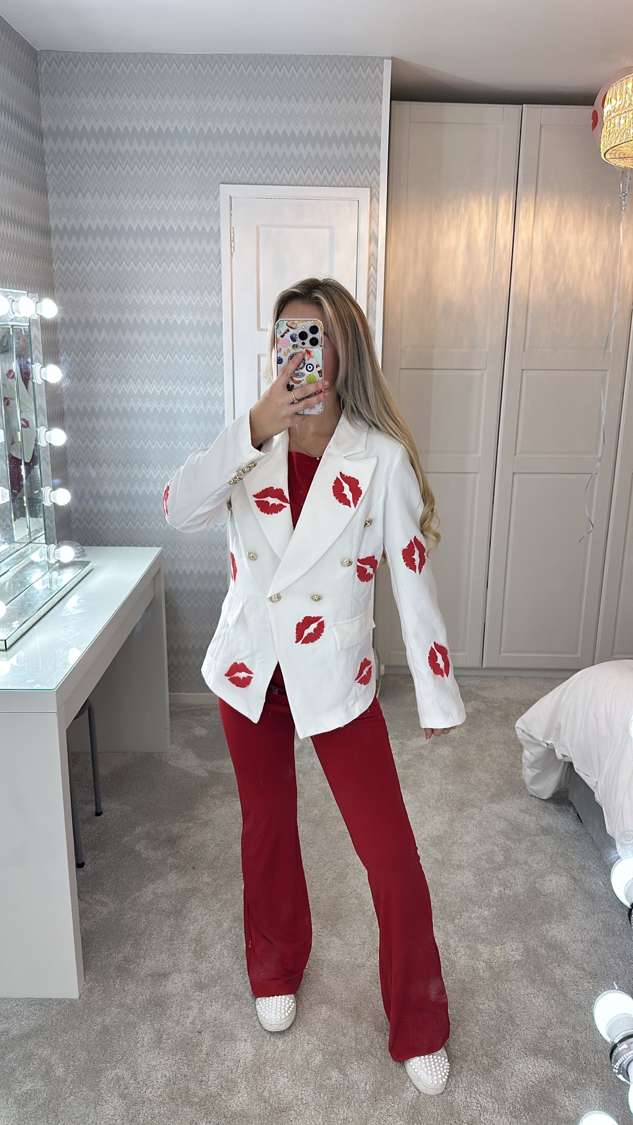 Red lip blazer💋✌🏼