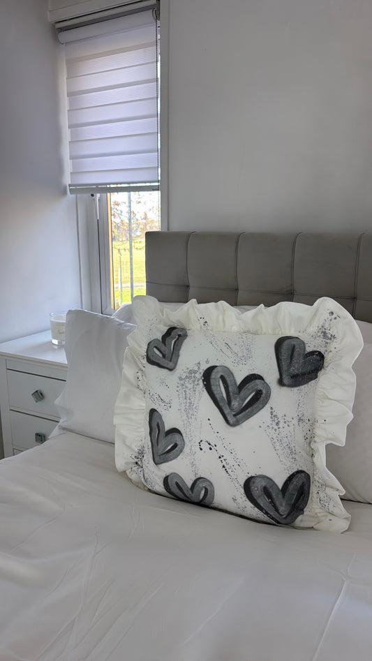 Grey&silver pillow case🪩🩶