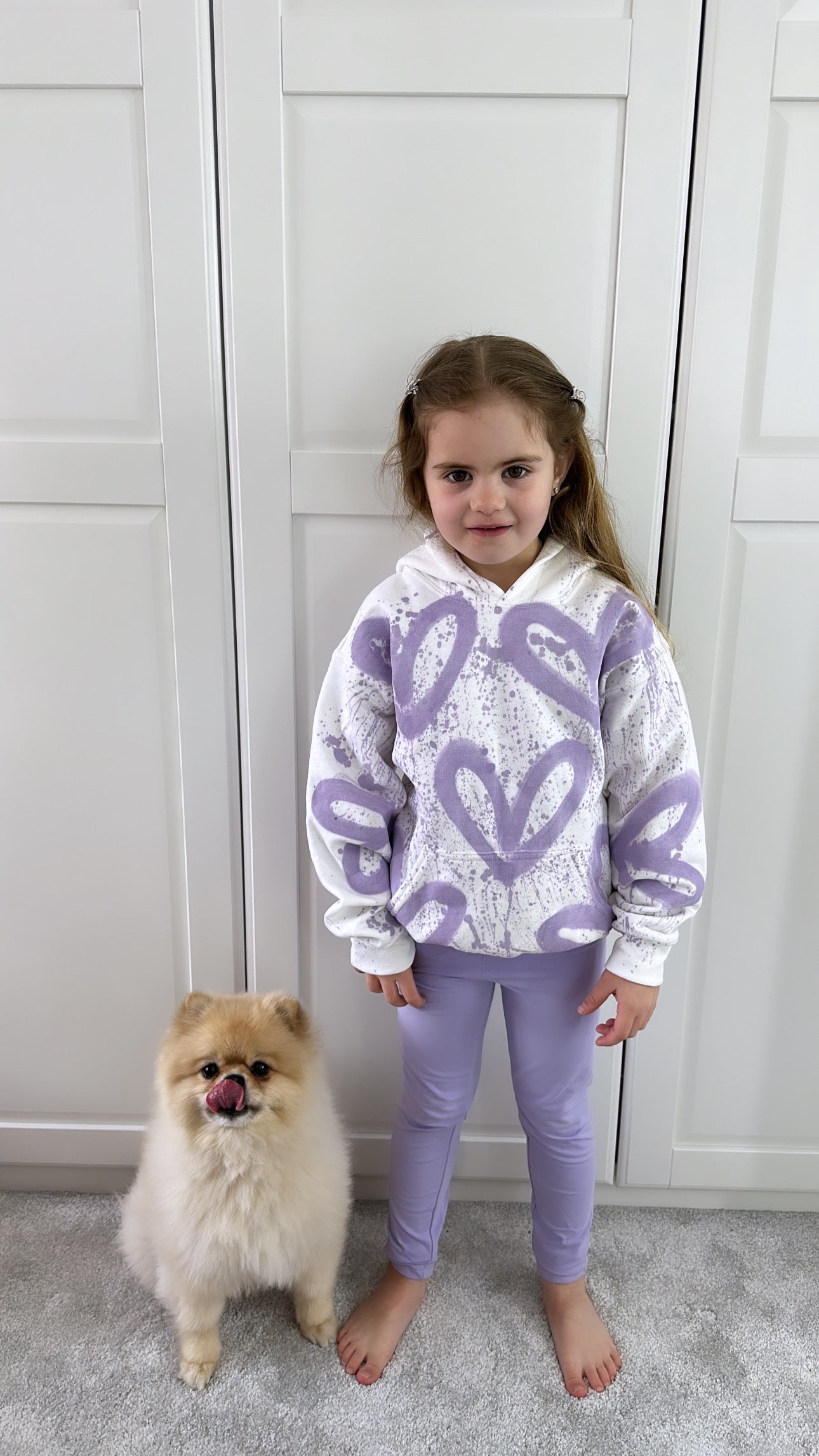 Kids purple hoodie💜🪩