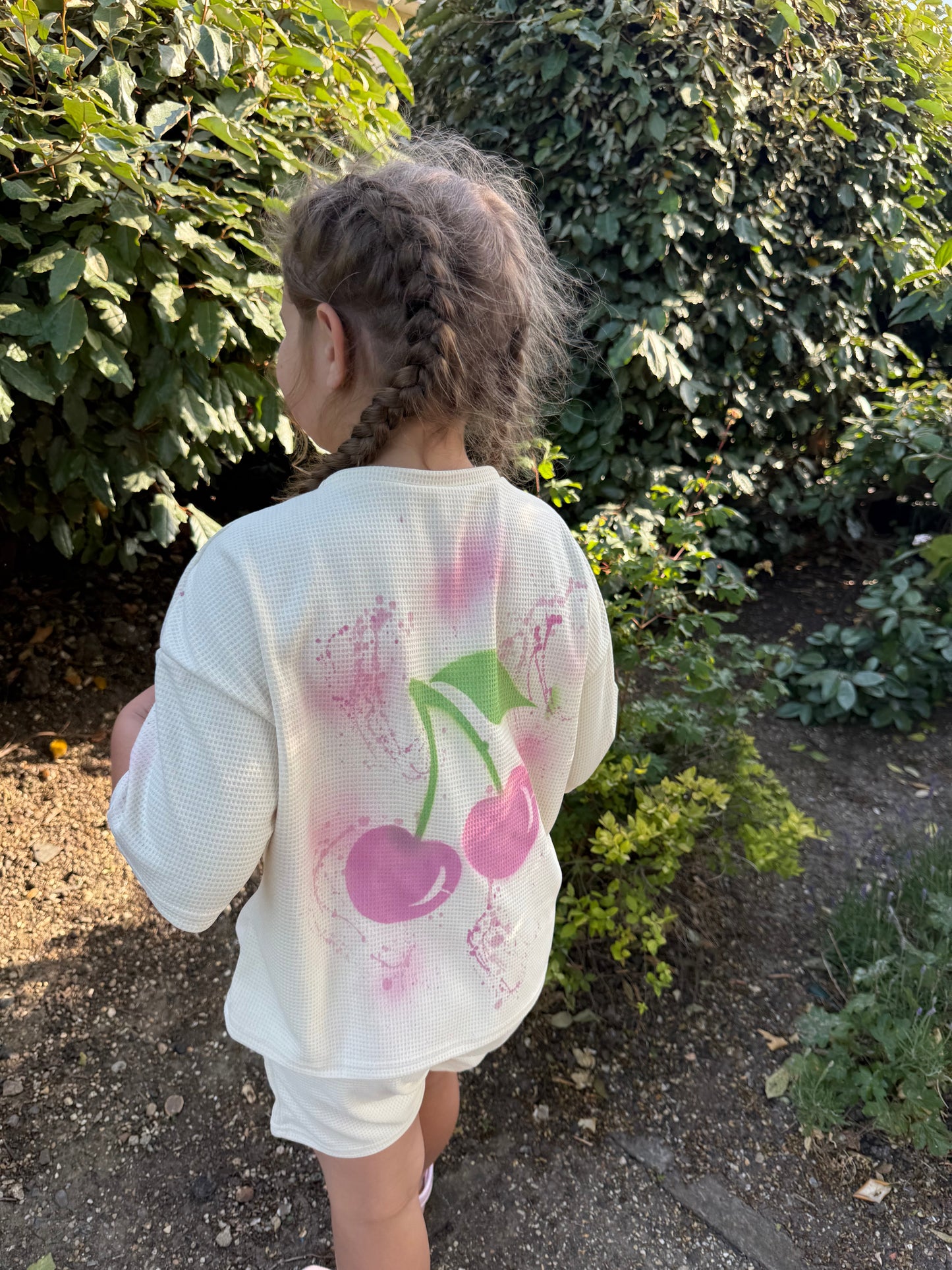 Kids cherry short set🩷🫶🏽🍒