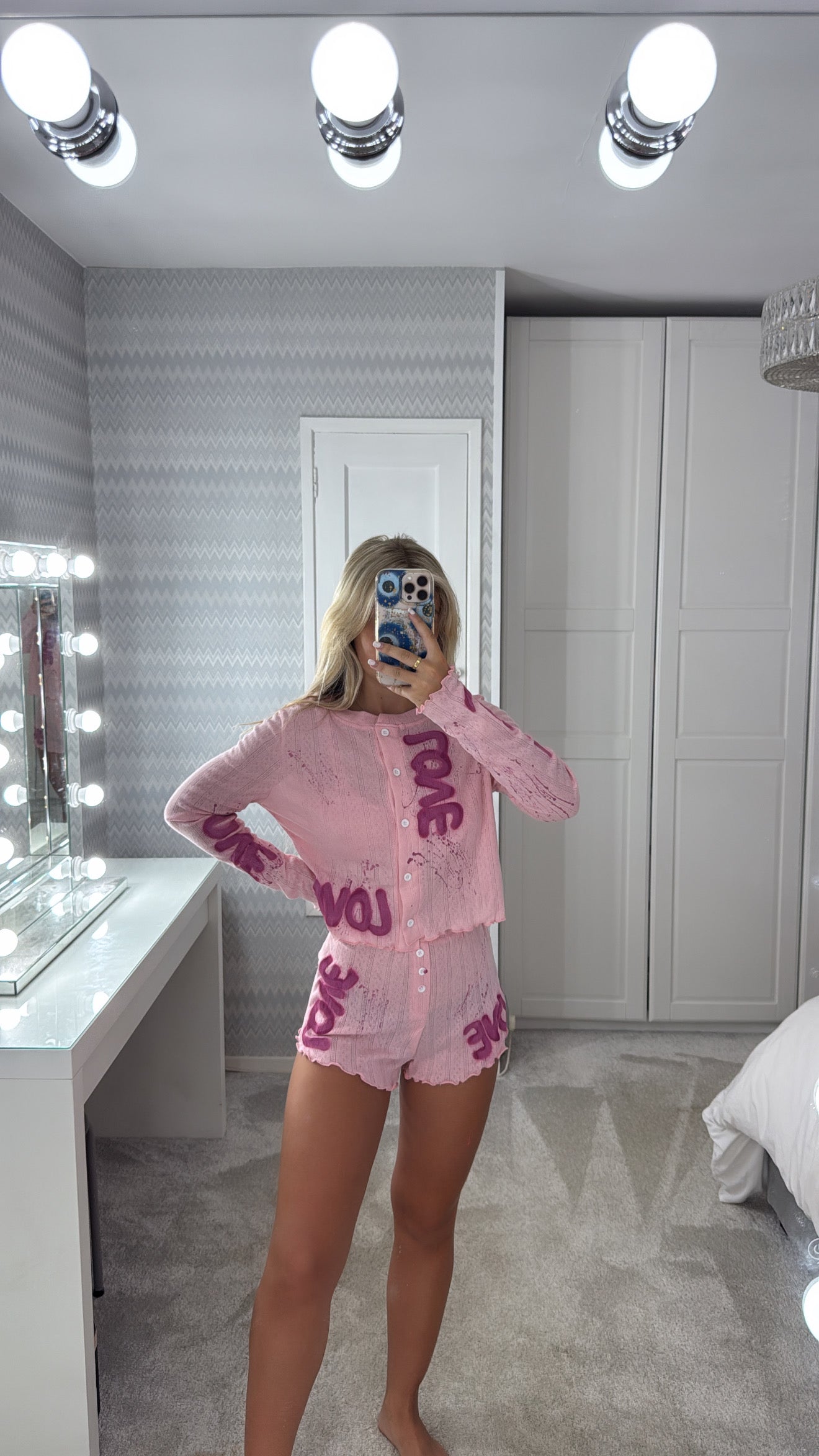 3 piece love pyjama set💕