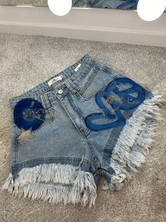 Evil eye shorts🩵🧿💙