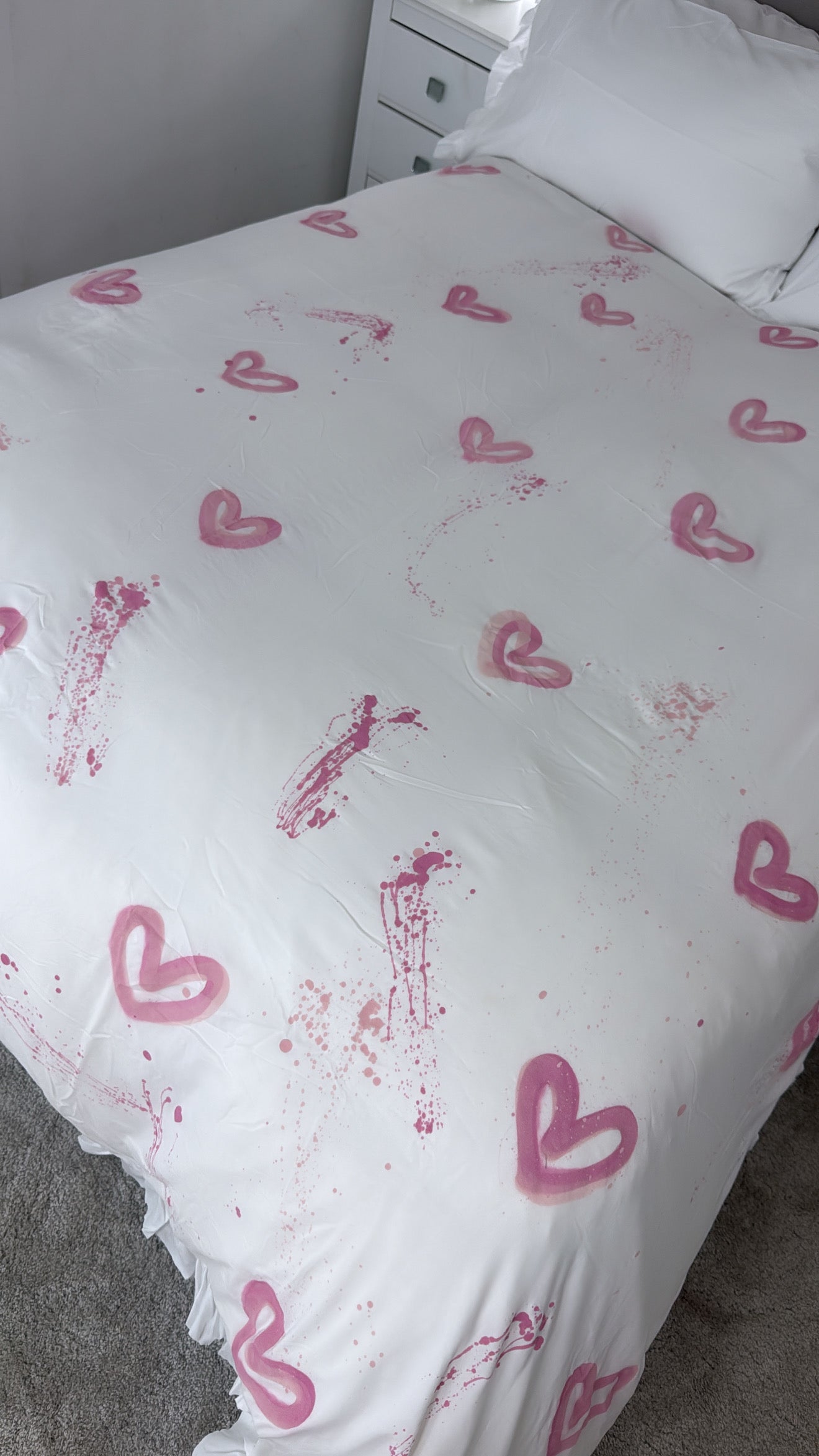 Pink heart bedding set💓🎀🩷🩰