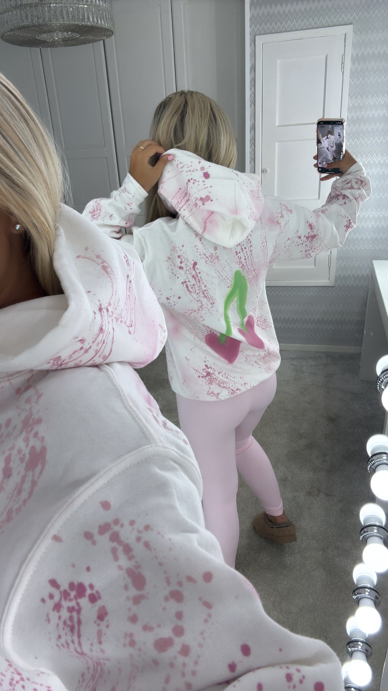 Pink cherry hoodie💕