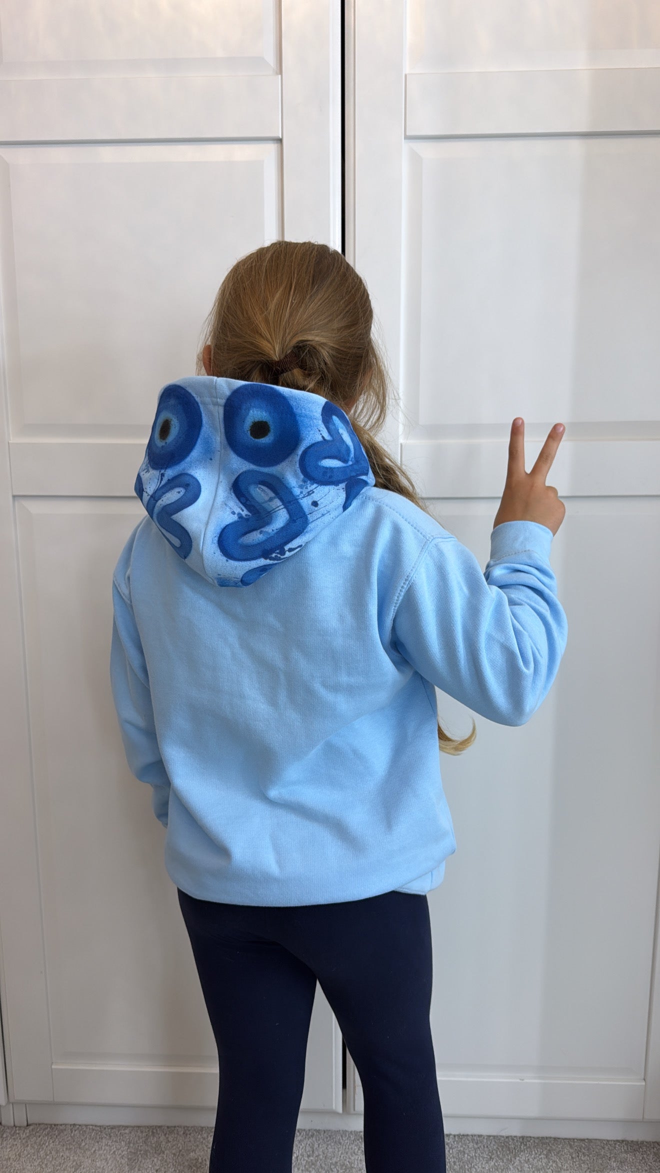 Kids ‘11:11 make a wish’ Hoodie💙🧿🩵