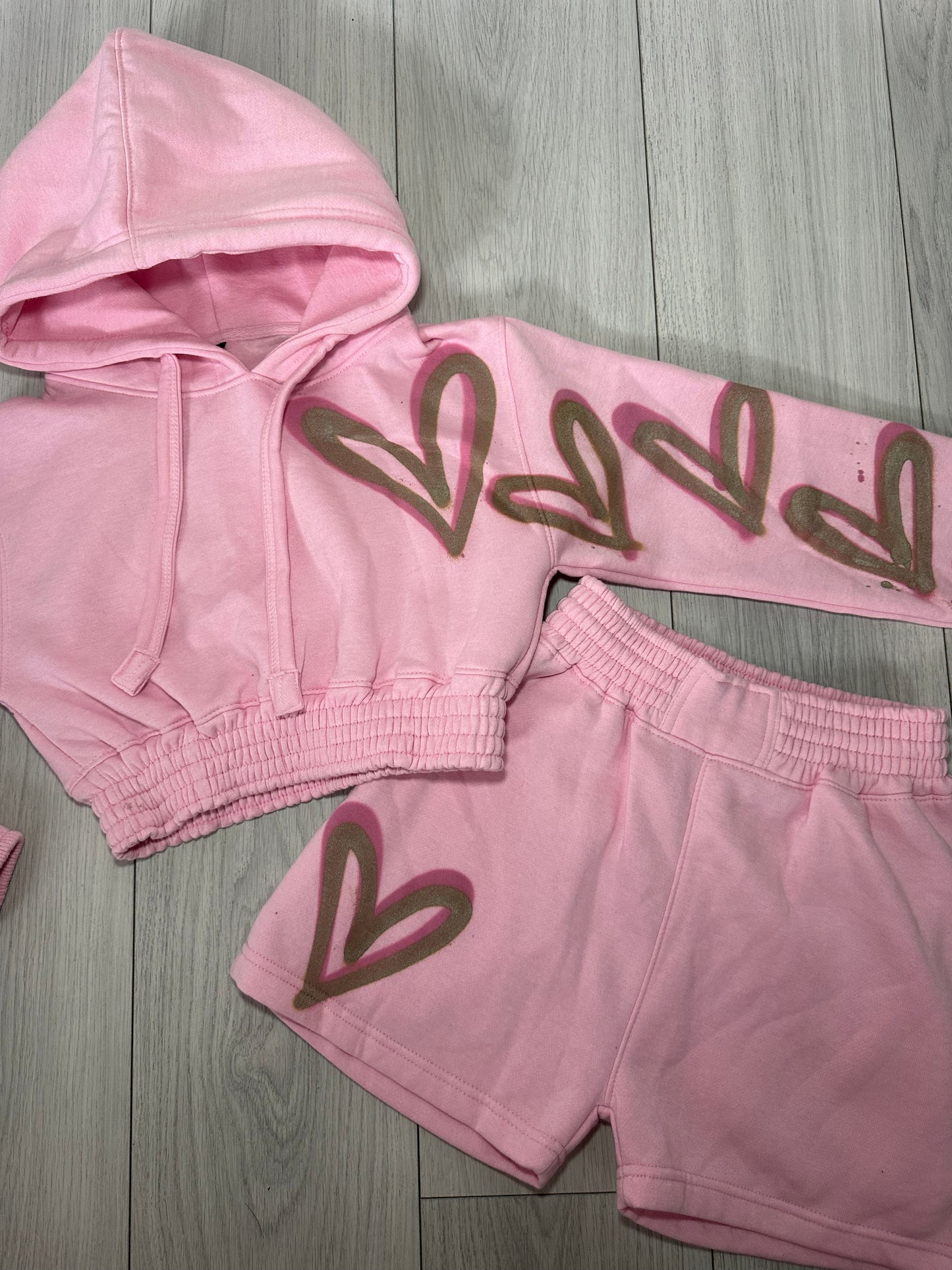 Pink&Gold crop set