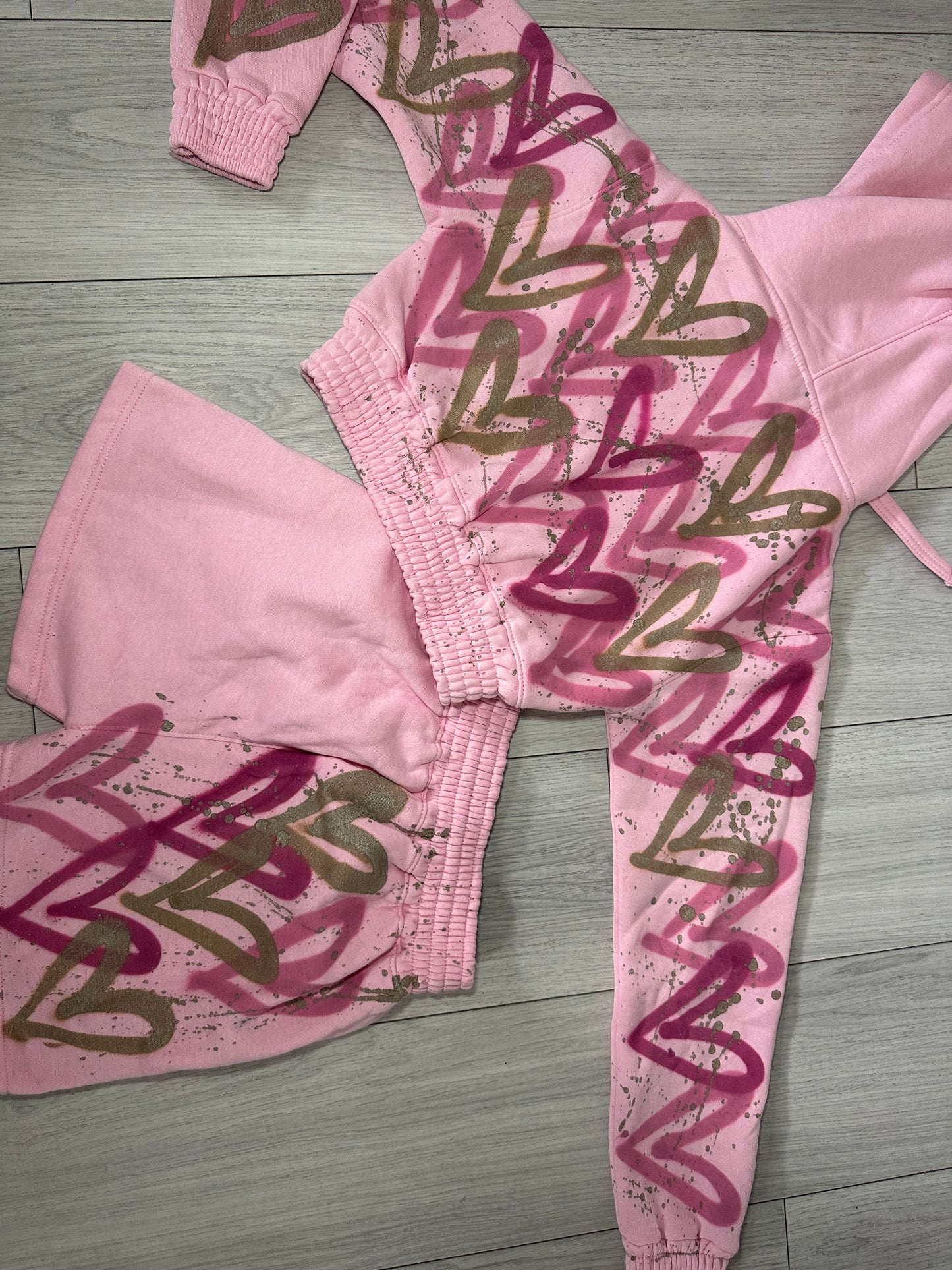 Pink&Gold crop set