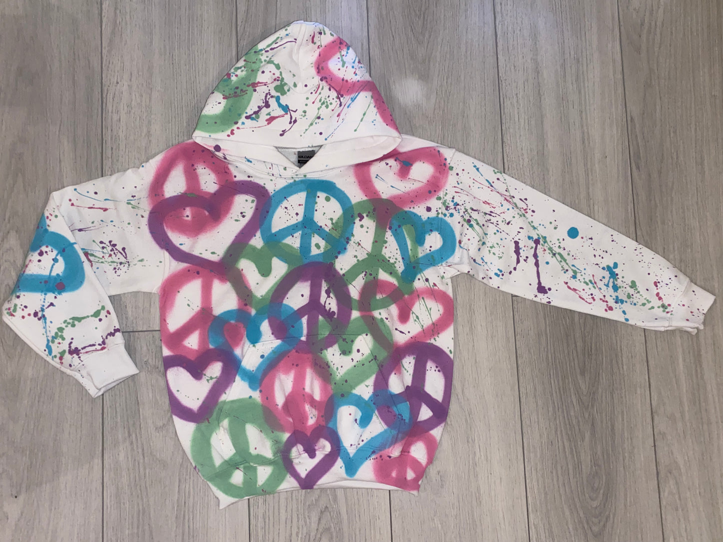 PEA☮️E+L💜VE Hoodie