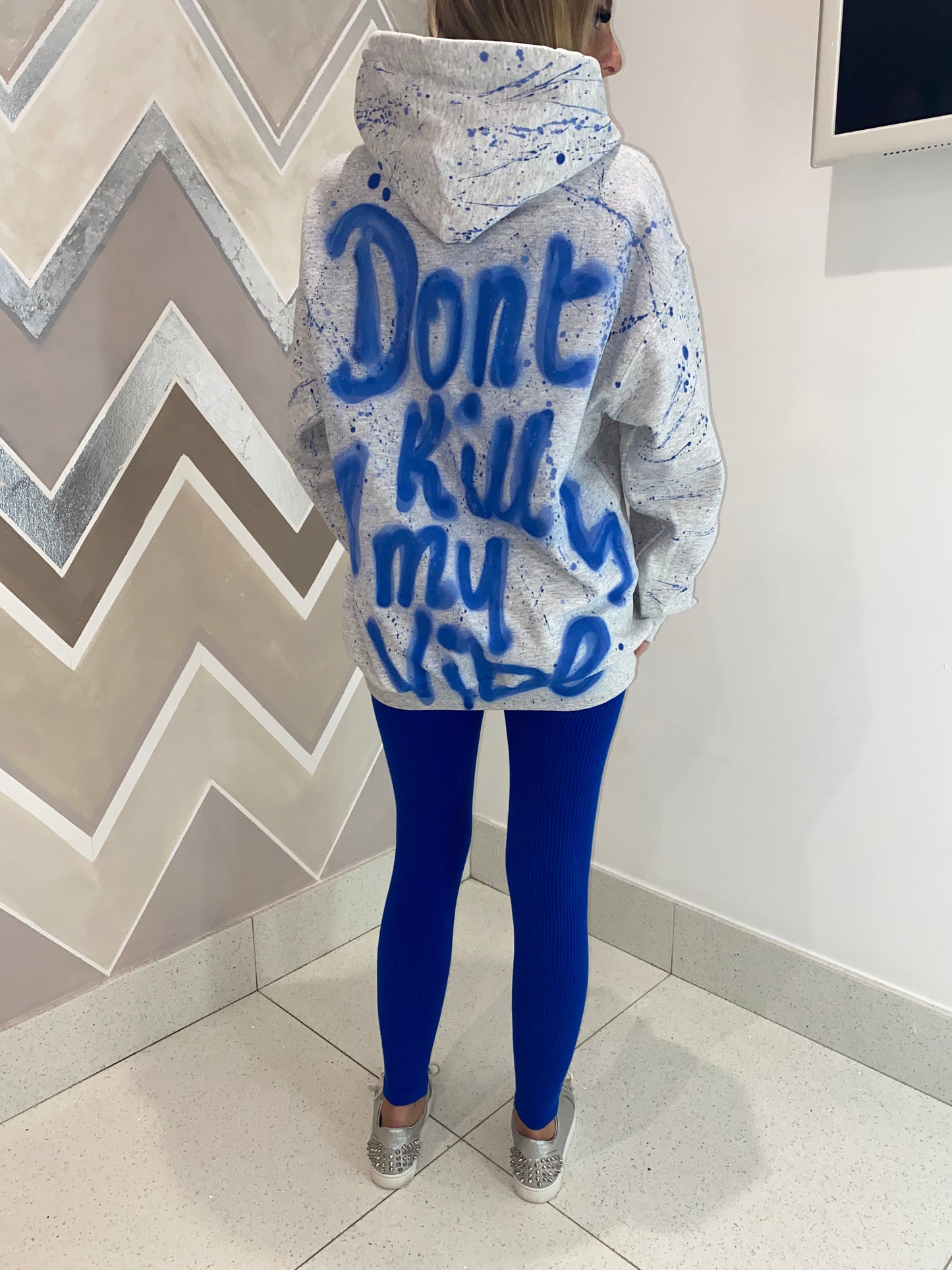 Don’t kill my vibe hoodie⚡️💙