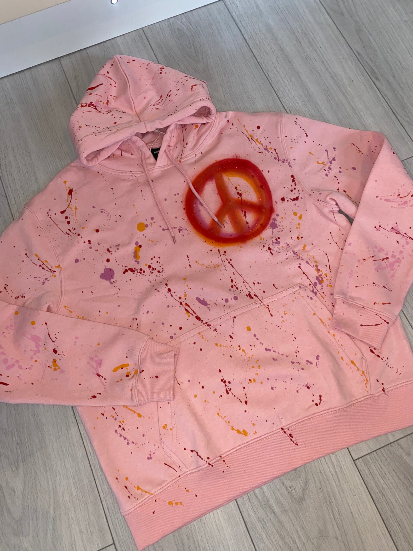 Pink peace hoodie🧡❤️