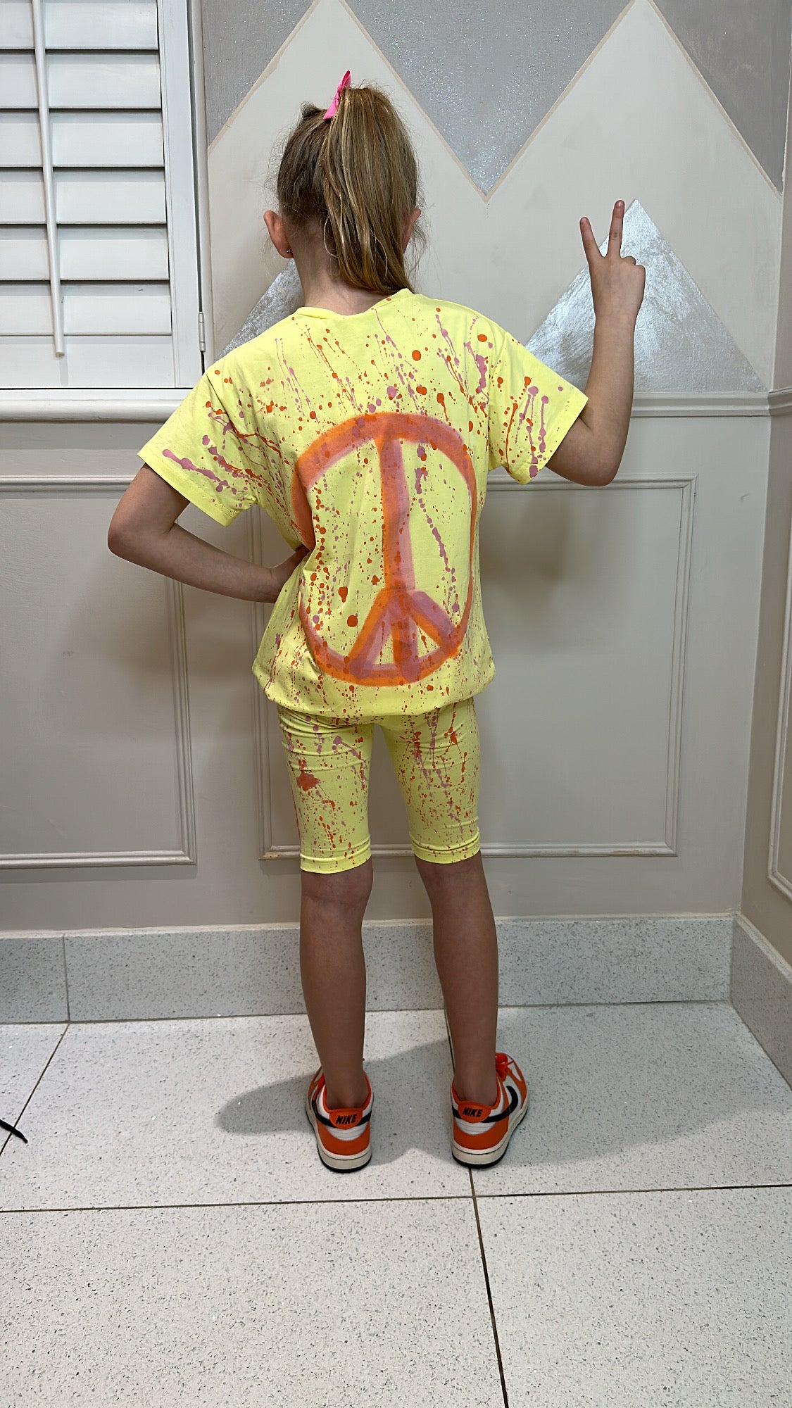 Kids yellow peace set✌🏼🧡💛💗