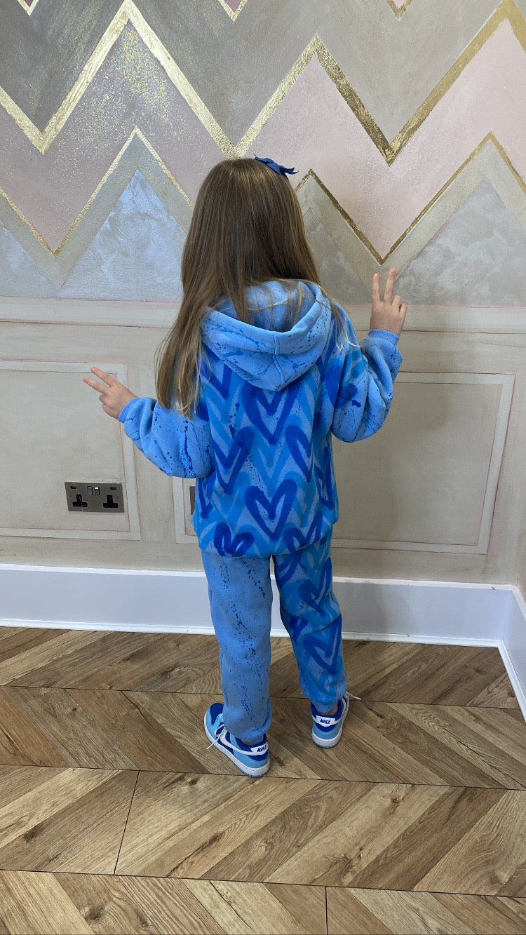 Kids blue heart tracksuit💙🙌🏼