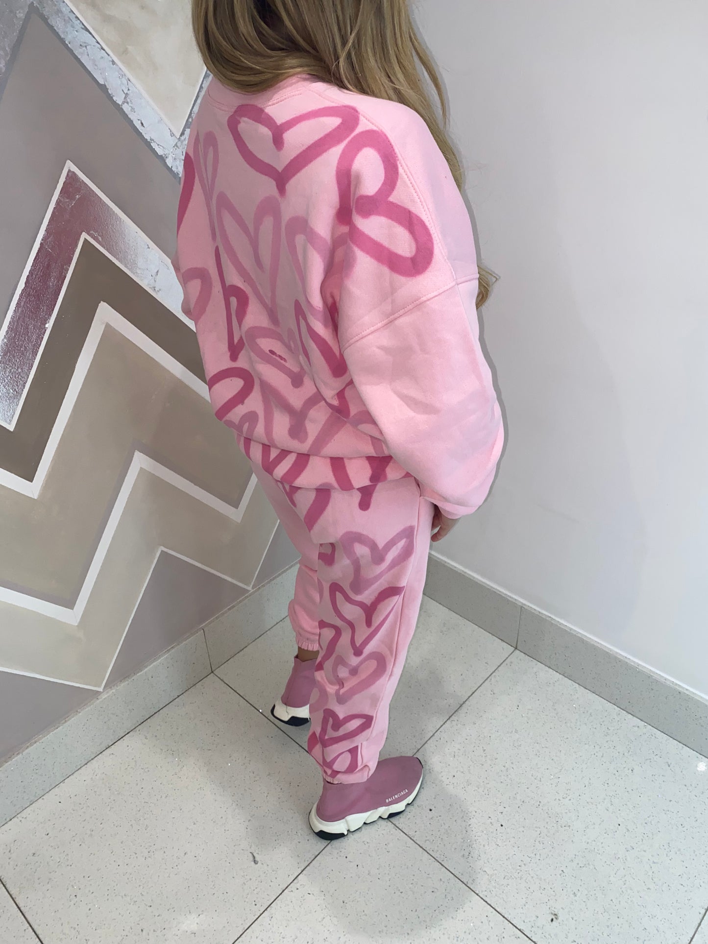 Pink hearts tracksuit💓