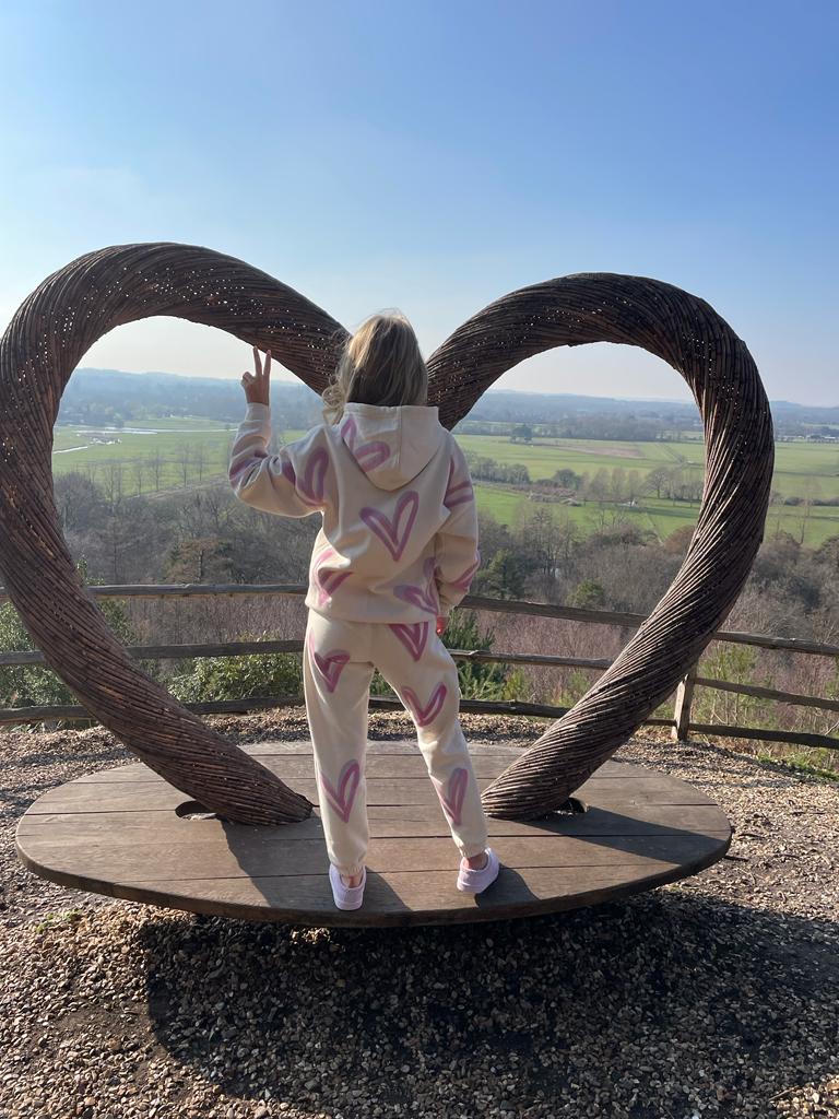 Oversized heart tracksuit💗🫶🏼