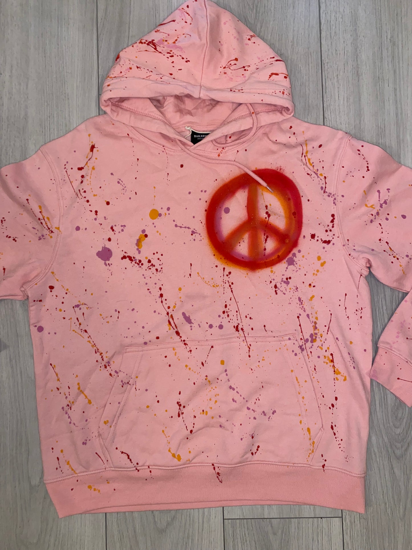 Pink peace hoodie💗✌🏼💫