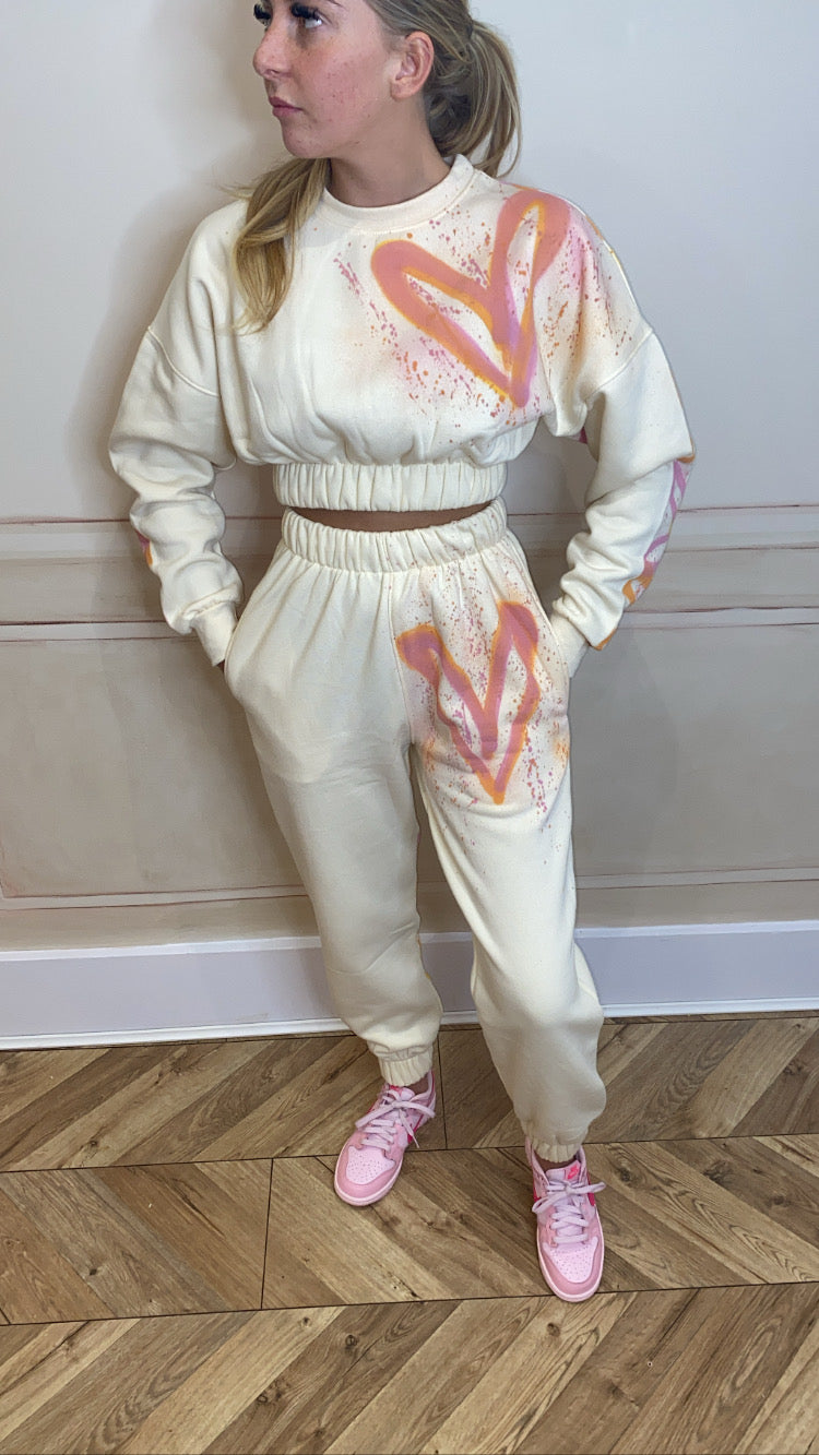 Orange&pink tracksuit💗🧡