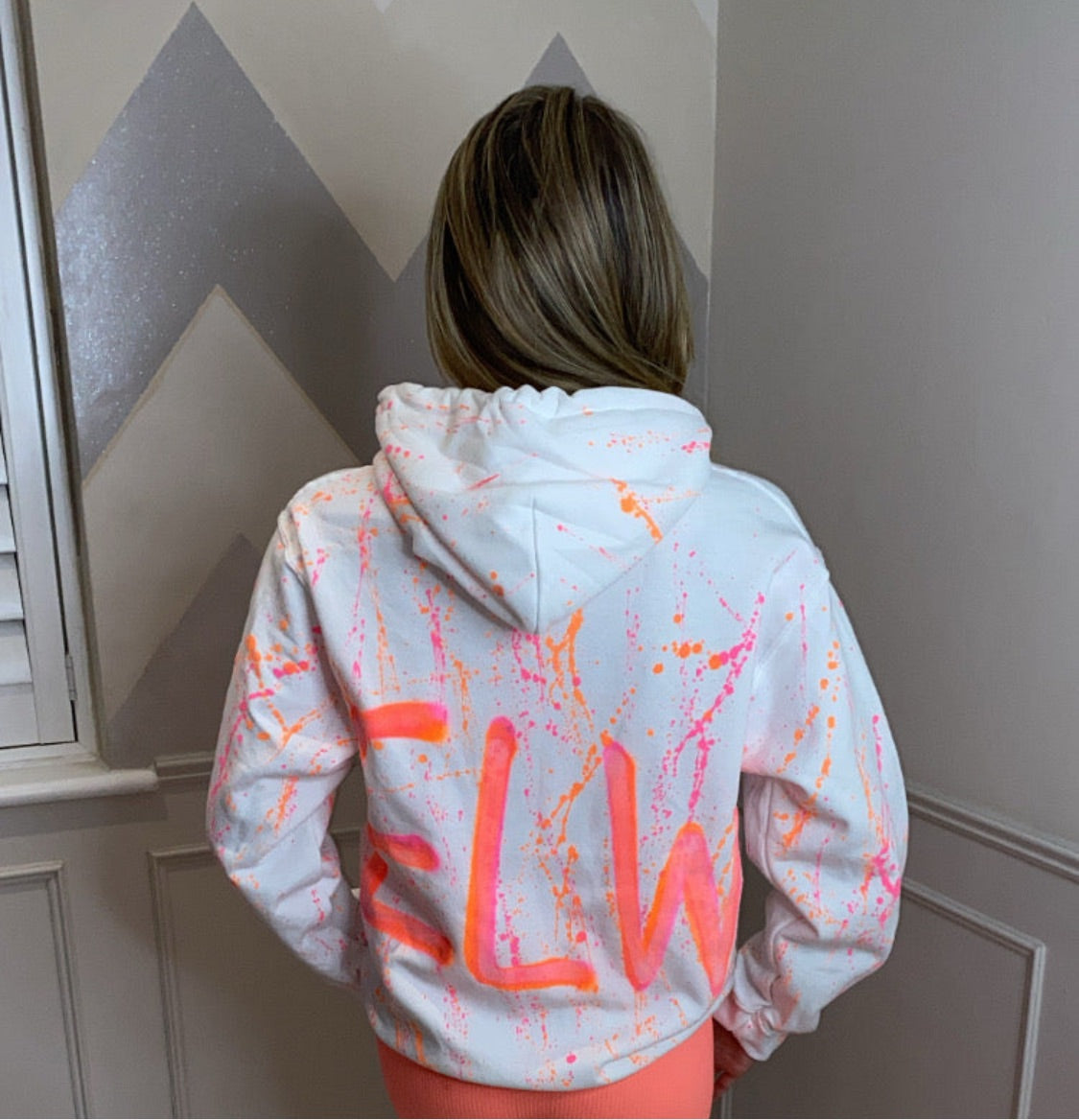 Neon personalised hoodie✌🏼💫💗